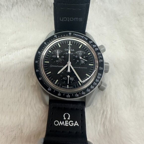Omega x Swtach Men's Ceramic Watch